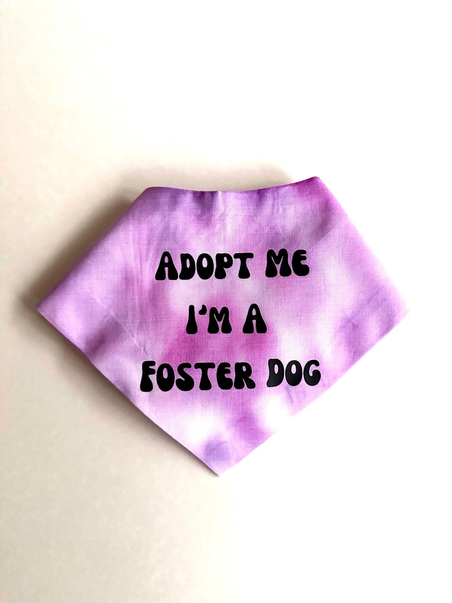 Dog Apparel Adopt Me I'm A Foster Tie Dye Dog Bandana New Ar