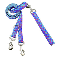 Twilight Glow Blue Plaid Freedom No-Pull Dog Harness –