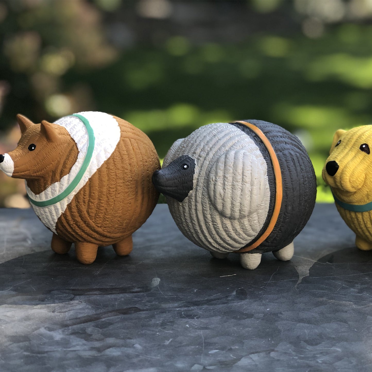 Assorted Ruff-Tex® HuggleMutt™ Latex Balls Dog Toys, 3 Pack,