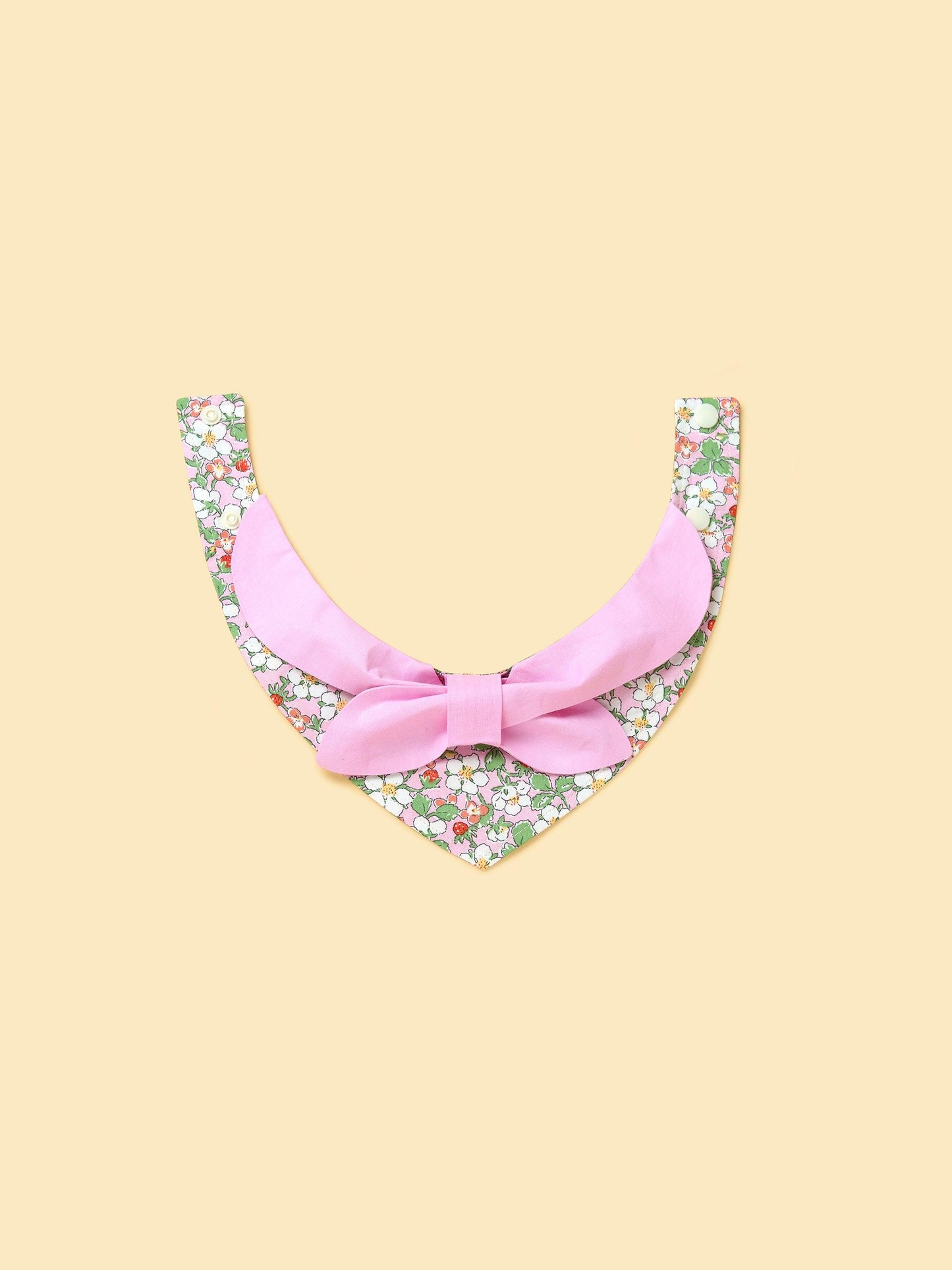 Bowtiful Garden Pink Floral Bandana - Dog Bandana - BarkBarkBaby