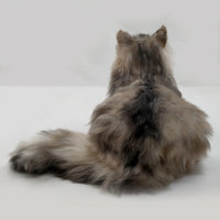 Plush Grey and Black Cat MADE-TO-ORDER