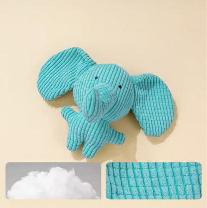 Milou & Lumi Pet Plush Squeaky Toy - Elephant