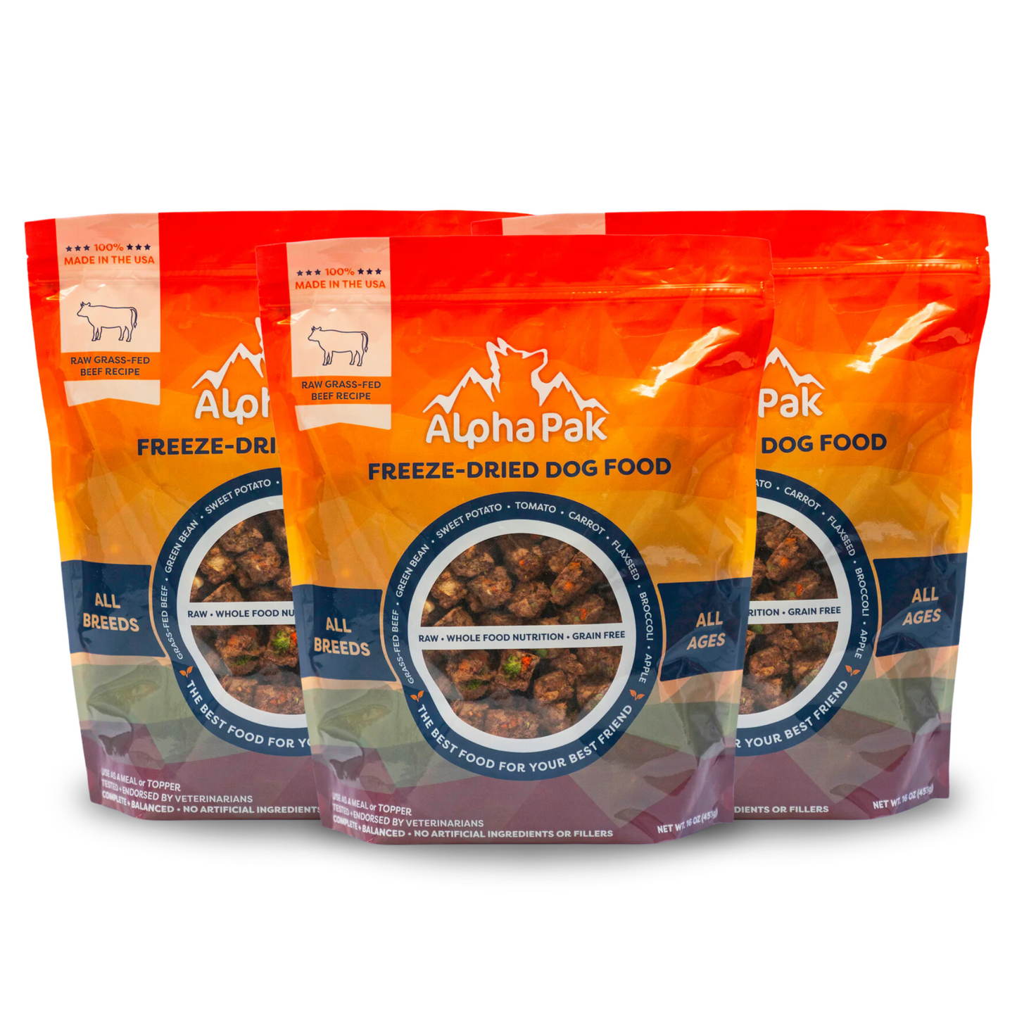 Dog Food Freeze Dried Raw Beef 16oz Premium 👑