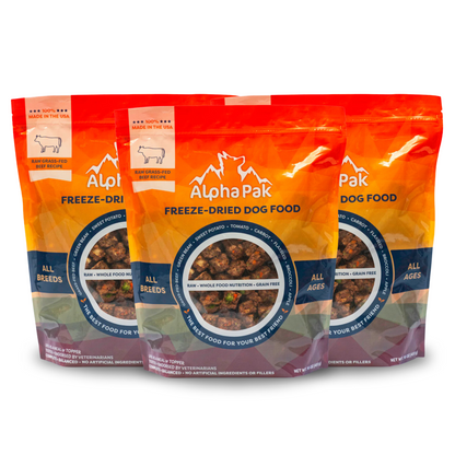 Dog Food Freeze Dried Raw Beef 16oz Premium 👑