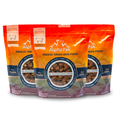 Dog Food Freeze Dried Raw Beef 16oz Premium 👑