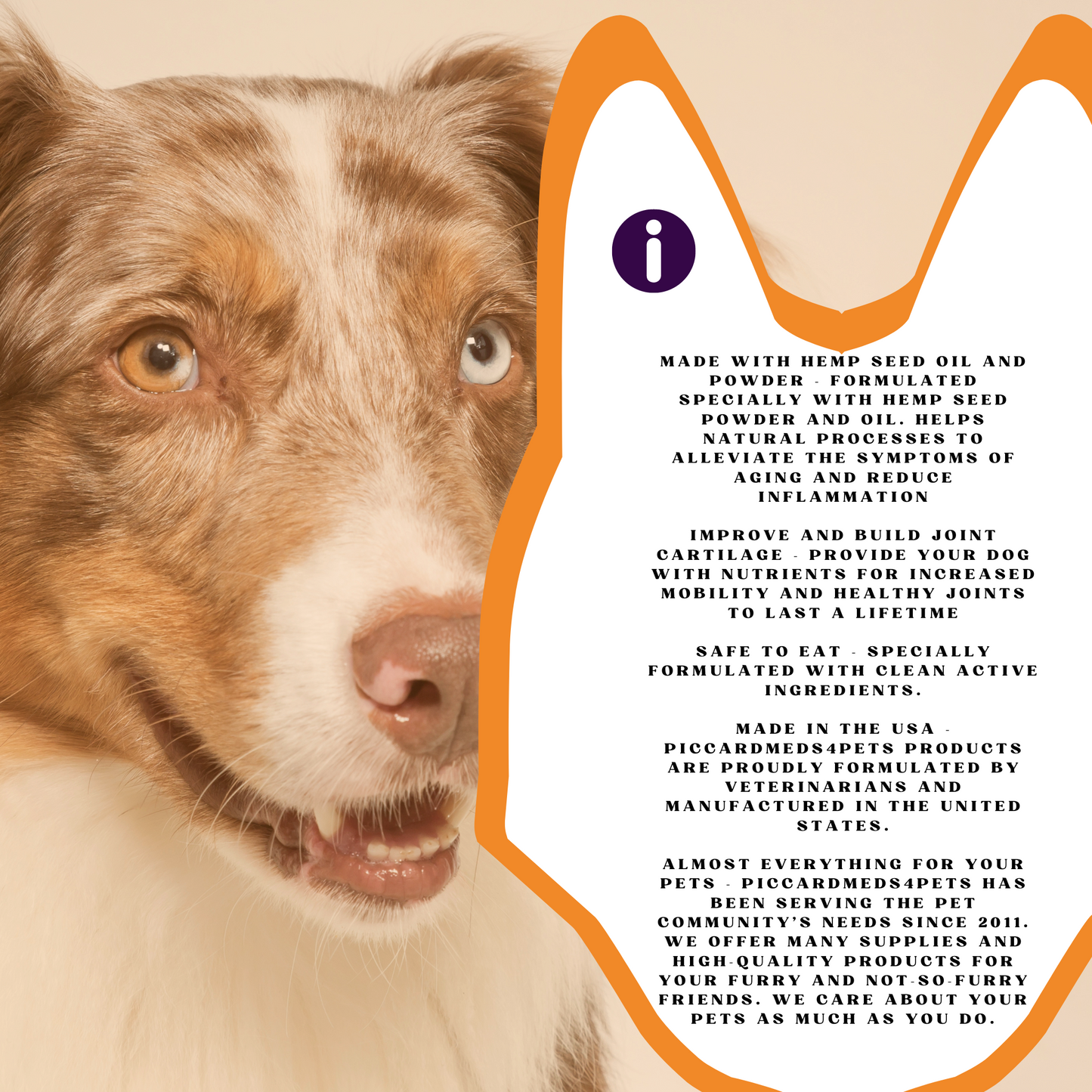 PiccardNaturePets StrongFlex with Hemp Joint Support for Dogs 60 Soft Chews