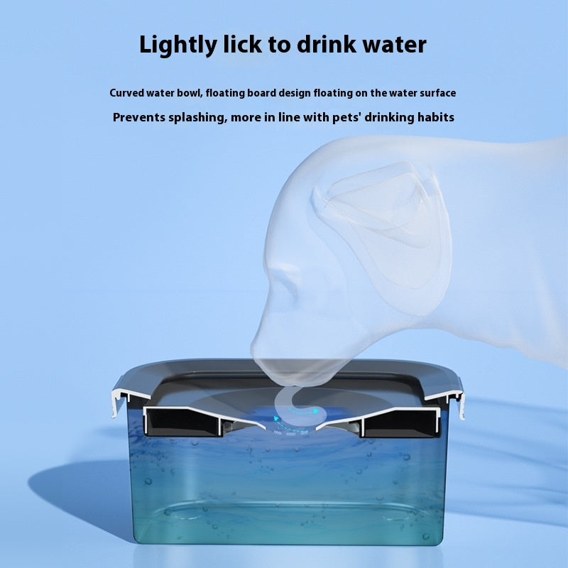 Pet Water Bowl Stainless Steel Floating Bowl Water Feeder