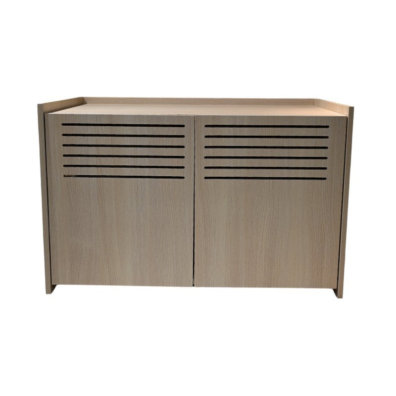 Purrfect Pet Kingdom Modern Wooden Cat House with Scratching Pad , Cat Litter Box (Default) - Premium Cat Trees & Furniture