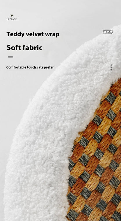 Sisal Hemp Scratch Board Wear-resistant Oval Cat Nest