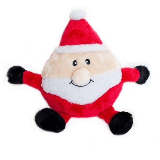 Holiday Brainey Santa Claus Dog Toy