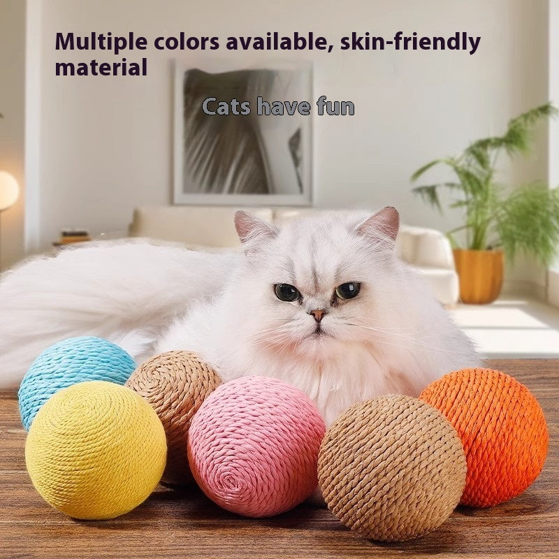 Sisal Ball Oversized Cat Toy Self-Hi Relieving Stuffy