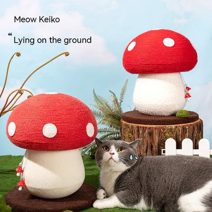 Cat Scratch Board Mushroom-shaped Sisal Vertical Wear-resist