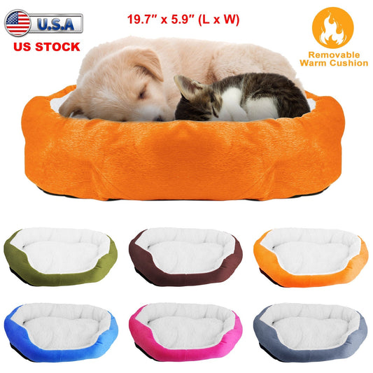 Pet Dog Bed Soft Warm Fleece Puppy Cat Bed Dog Cozy Nest