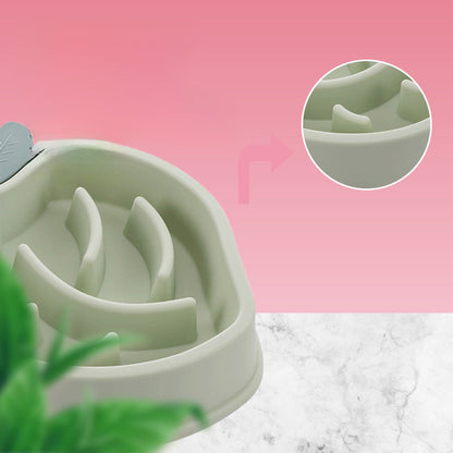 Pet Dog Feeding Bowls Eating Feeder Dish Prevent Obesity Pet