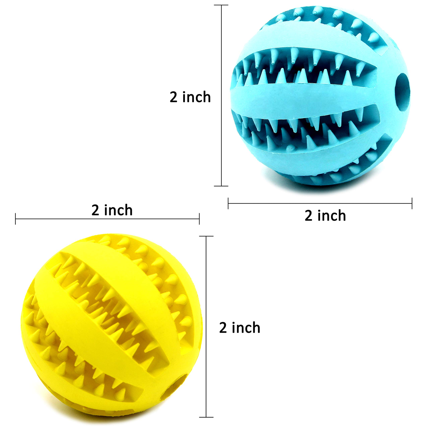Dog Treats 2 5 Squeaky Interactive Dog Balls for Puppy Teeth