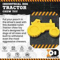 Tractor Nylon Dog Toy for Aggressive Chewers | USA Made | SodaPup