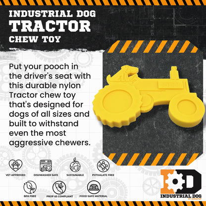 Tractor Nylon Dog Toy for Aggressive Chewers | USA Made |