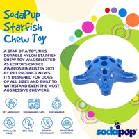 Starfish Nylon Dog Chew Toy for Aggressive Chewers | USA Made | SodaPup