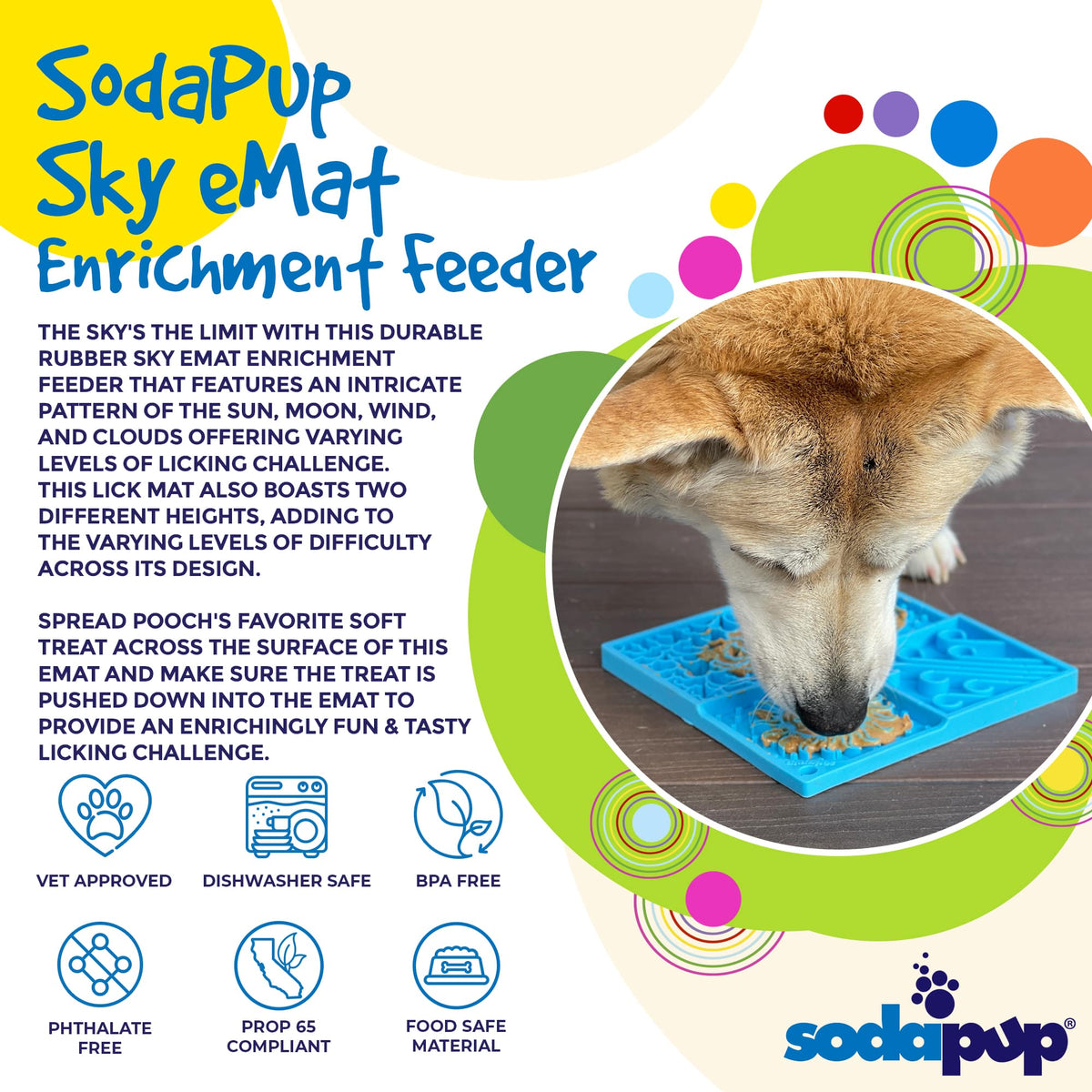 Purrfect Kingdom™ - Sky Emat Enrichment Lick Mat