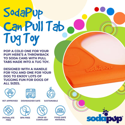 Pop Top Rubber Tug Toy for Interactive Play | Heavy Chewers