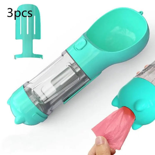 Purrfect Pet Kingdom 3-in-1 Pet Travel Set 300Ml Blue 3Pcs Purrfect Pet Kingdom