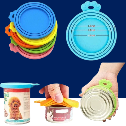 Dog Cat 3-in-1 Silicone Food Can Cover