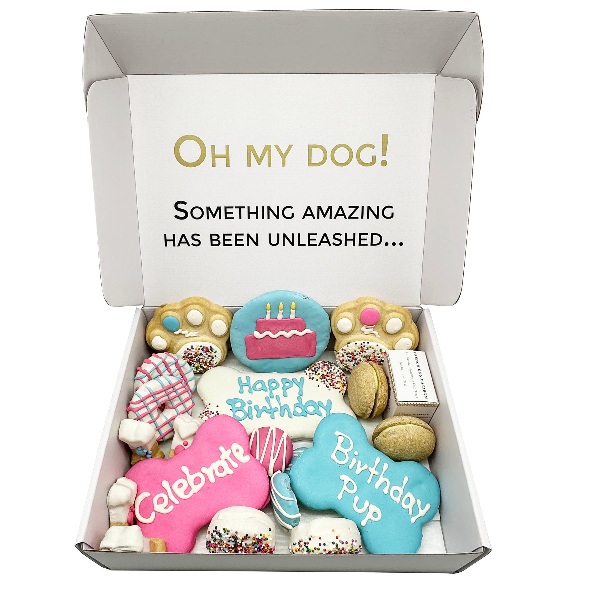 Dog Treats Happy Birthday Treats Gift Box for Daily Use - lifestyle product image for dog treats