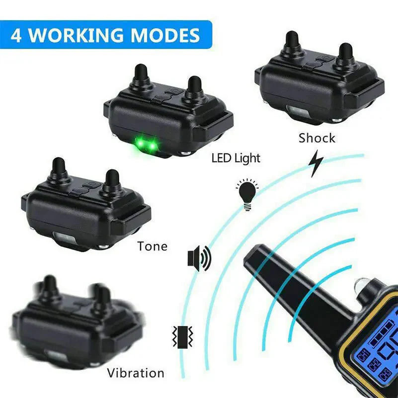 3000 FT Dog Training US Collar Rechargeable Remote Shock PET Waterproof Trainer - Shock Collars - Mimarta