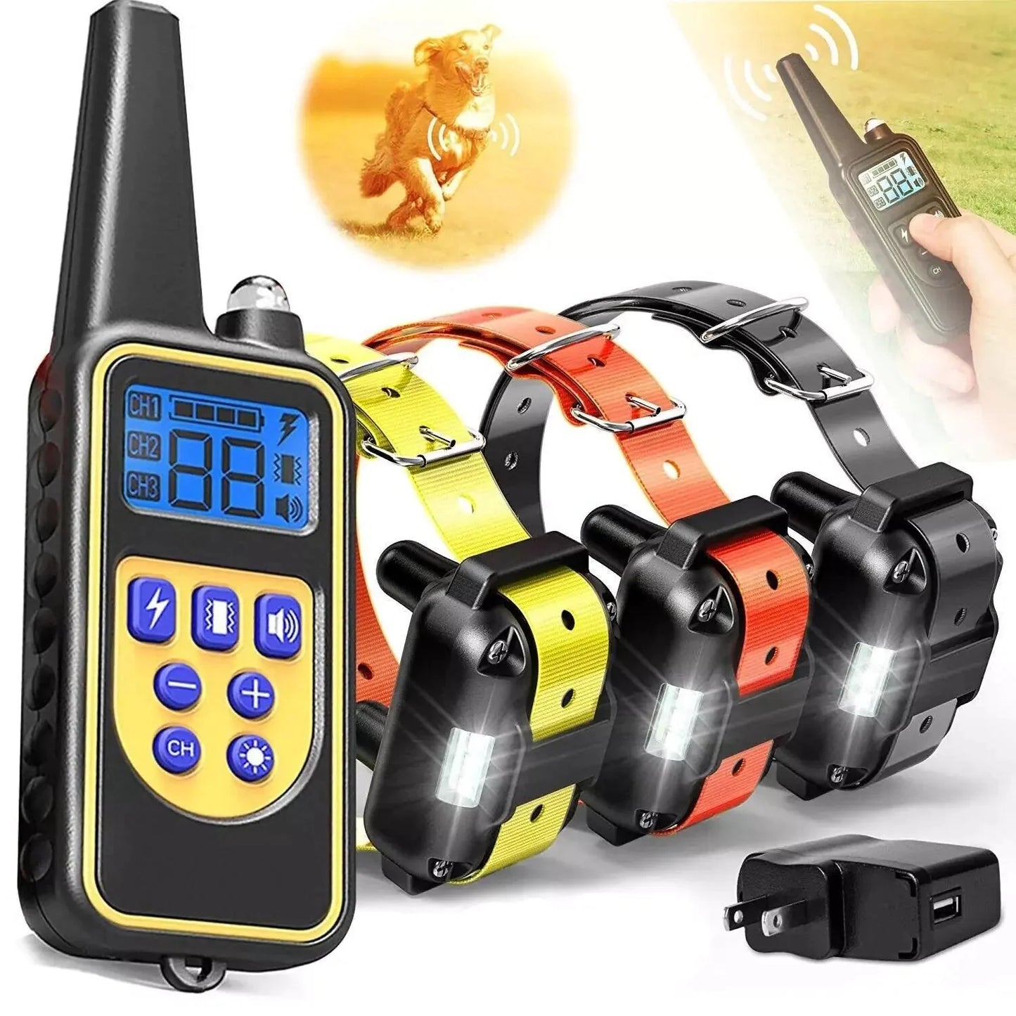 3000 FT Dog Training US Collar Rechargeable Remote Shock PET Waterproof Trainer - Shock Collars - Mimarta