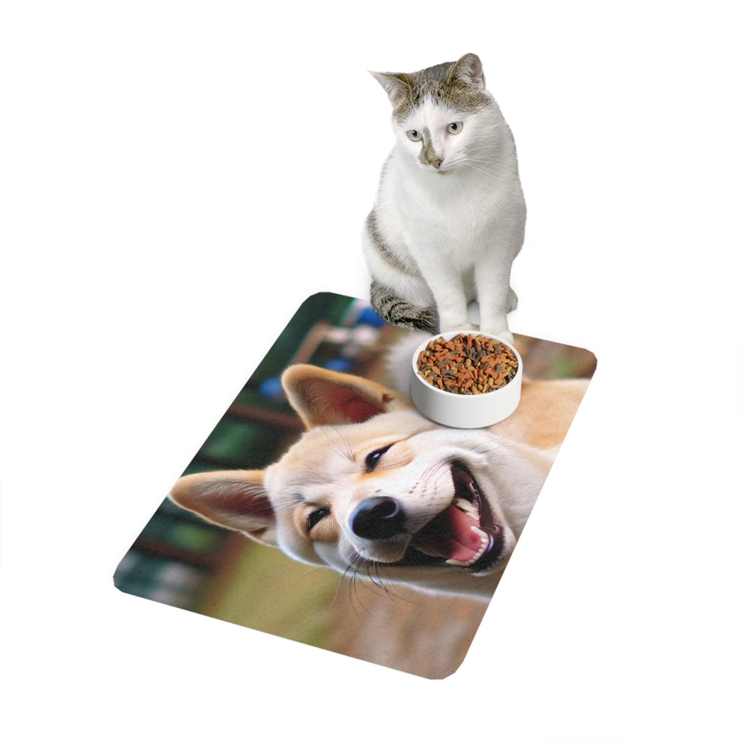 Pet Food Mat (12x18) - Korean Jindo Dog