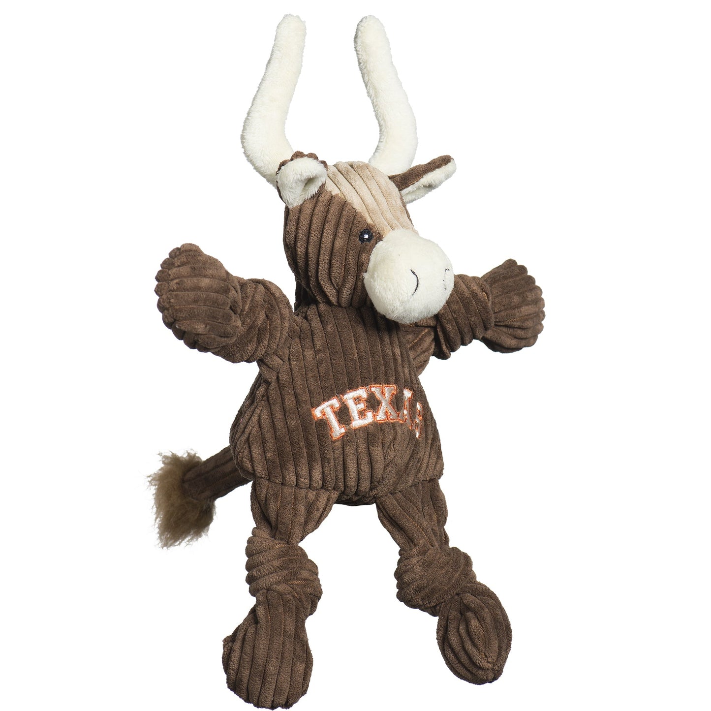 Dog Toy Texas Longhorn Knottie Plush Toy for Daily Use Essen - lifestyle product image for dog toy