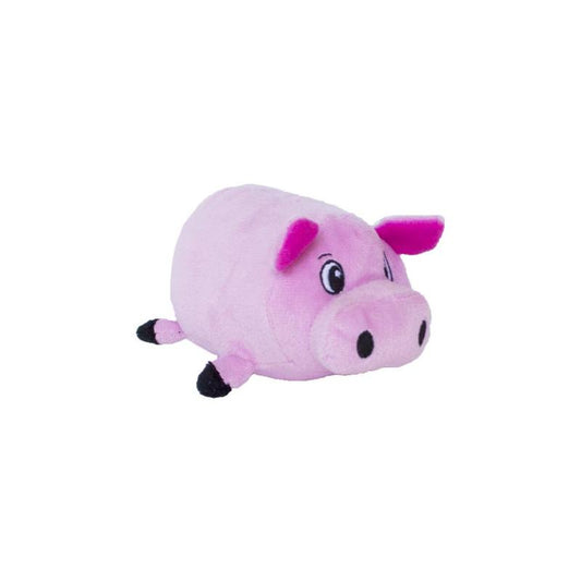 Fattiez Pink Pig Plush Dog Toy - Small