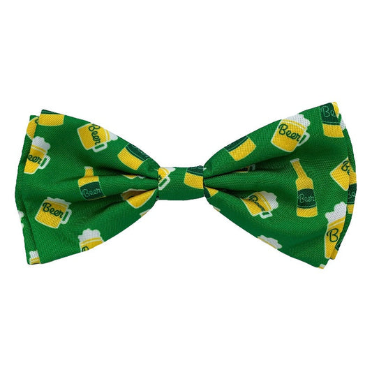 Irish Suds Green Dog Bow Tie - 3 Sizes