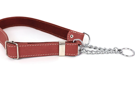 Martingale Coral Reef Leather Dog Collar - Leather Dog Collar - Euro - Dog Collars and Leads