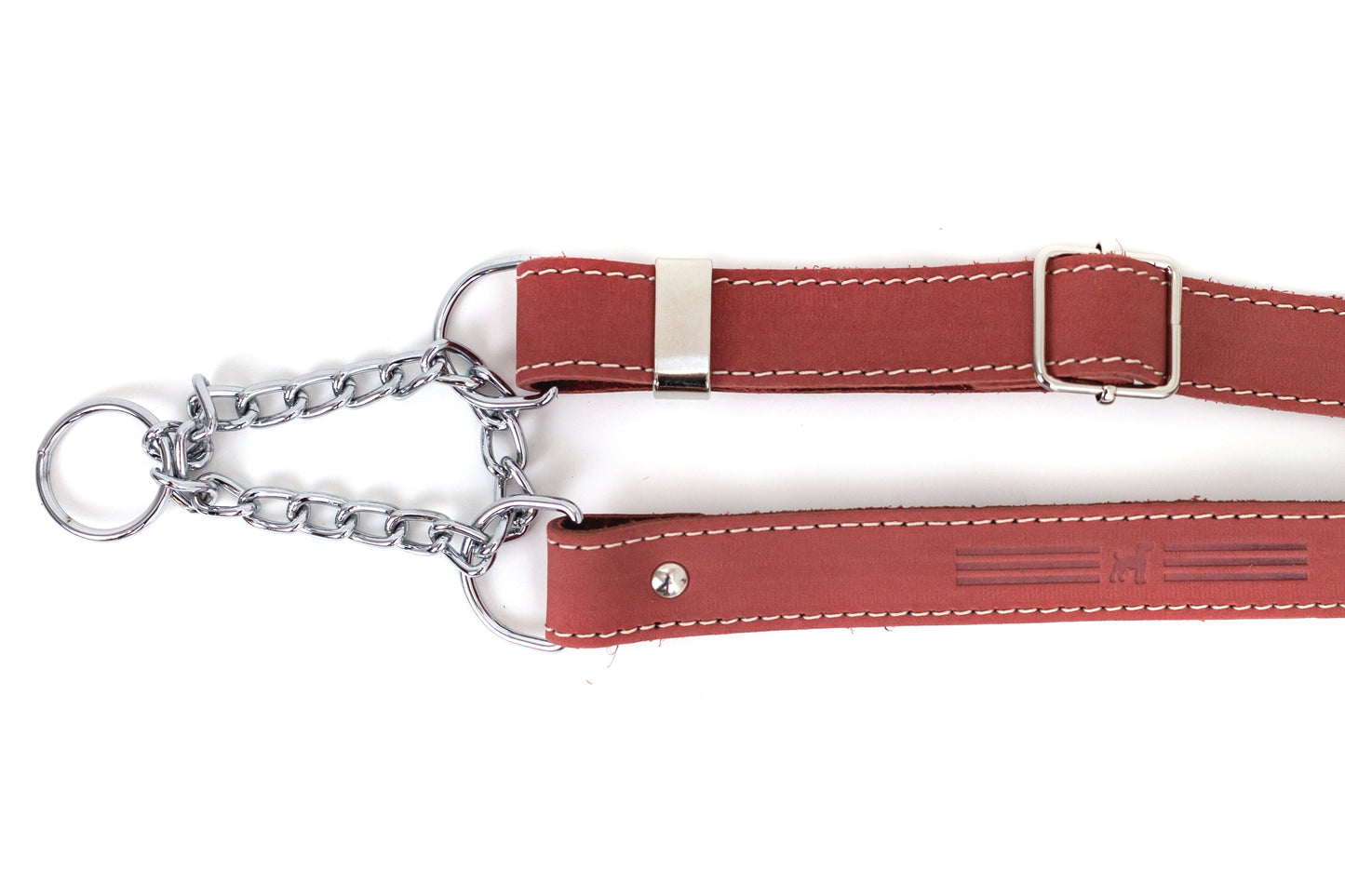 Martingale Coral Reef Leather Dog Collar - Leather Dog Collar - Euro - Dog Collars and Leads