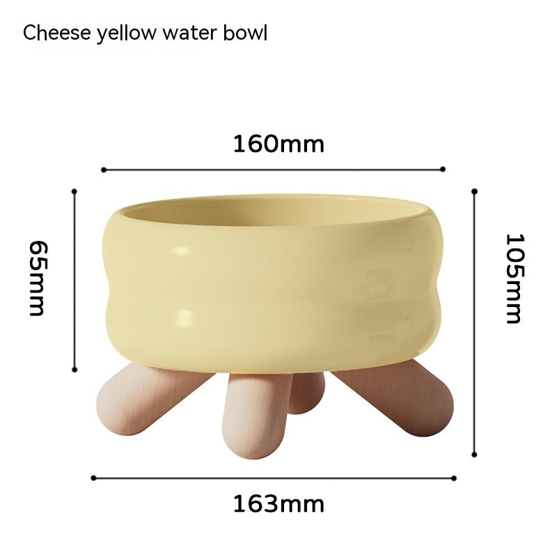 Food Water Pet Ceramic Color Feeding Dogs And Cats Supplies