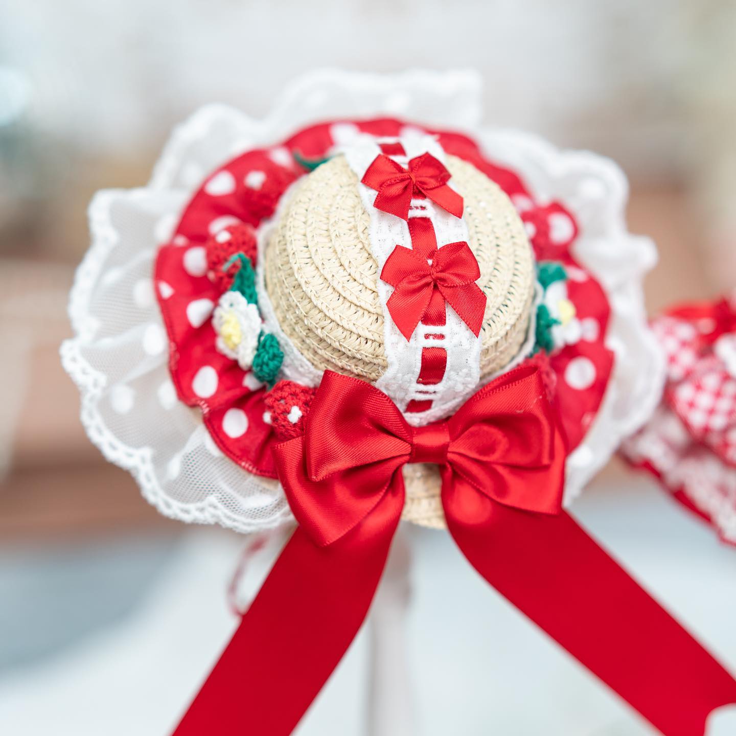 High quality handmade dog dresses strawberry princess