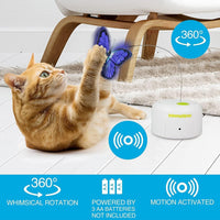 Interactives  - Motion Activate Cat Toys Butterfly Flutter