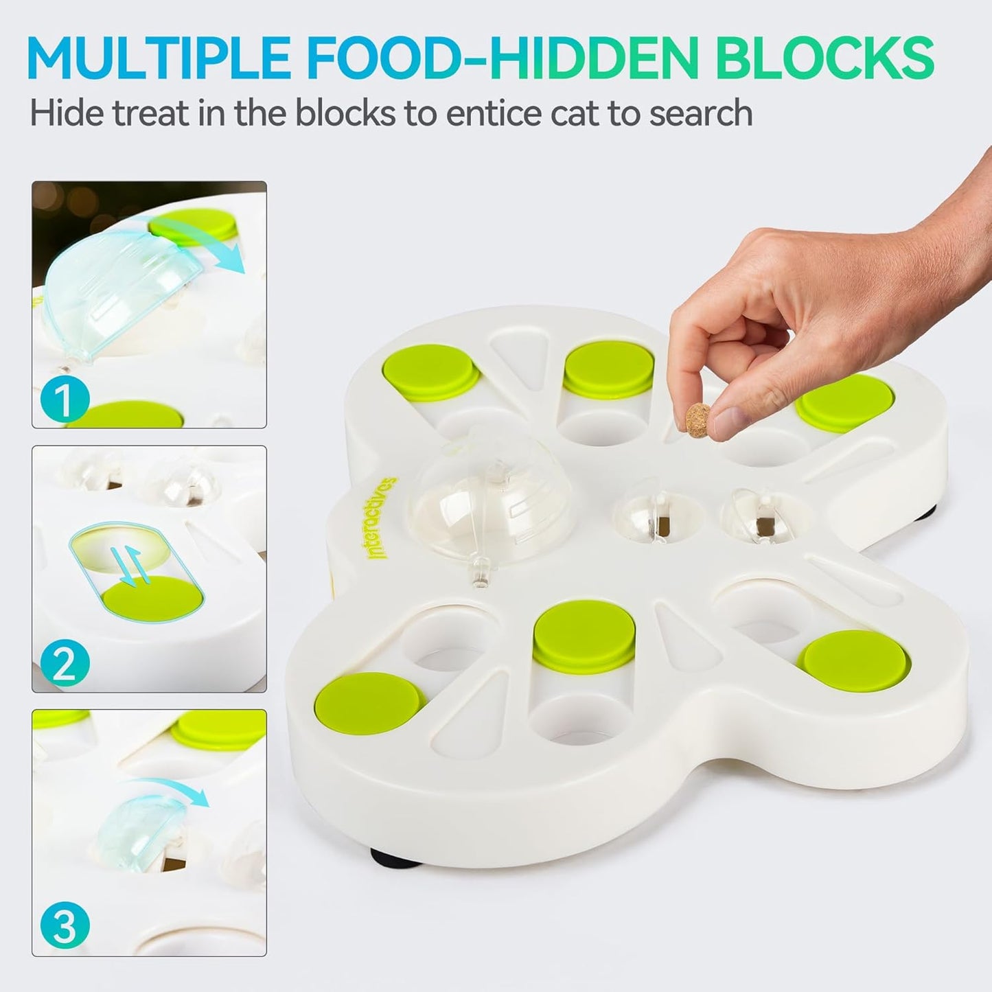 Interactives - Cat Toys - Interactive Cat Treat Puzzle Slow