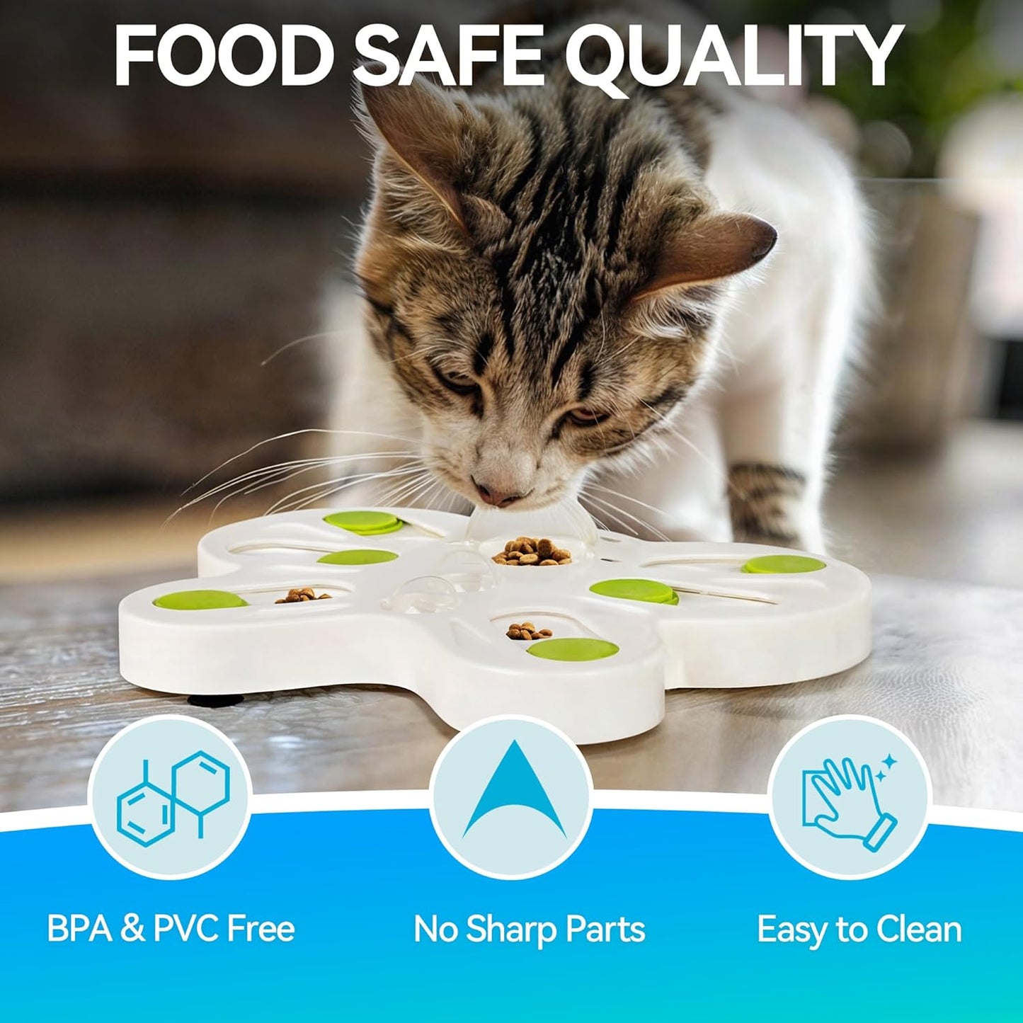 Interactives - Cat Toys - Interactive Cat Treat Puzzle Slow