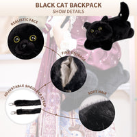 Black Cat Plush Purse ? Kawaii Bag for Girls & Teens