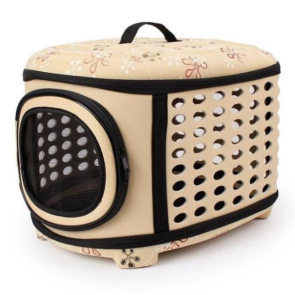 Foldable Pet Dog Cat Puppy Handbag Carrier Cage - Purrfect Pet Kingdom