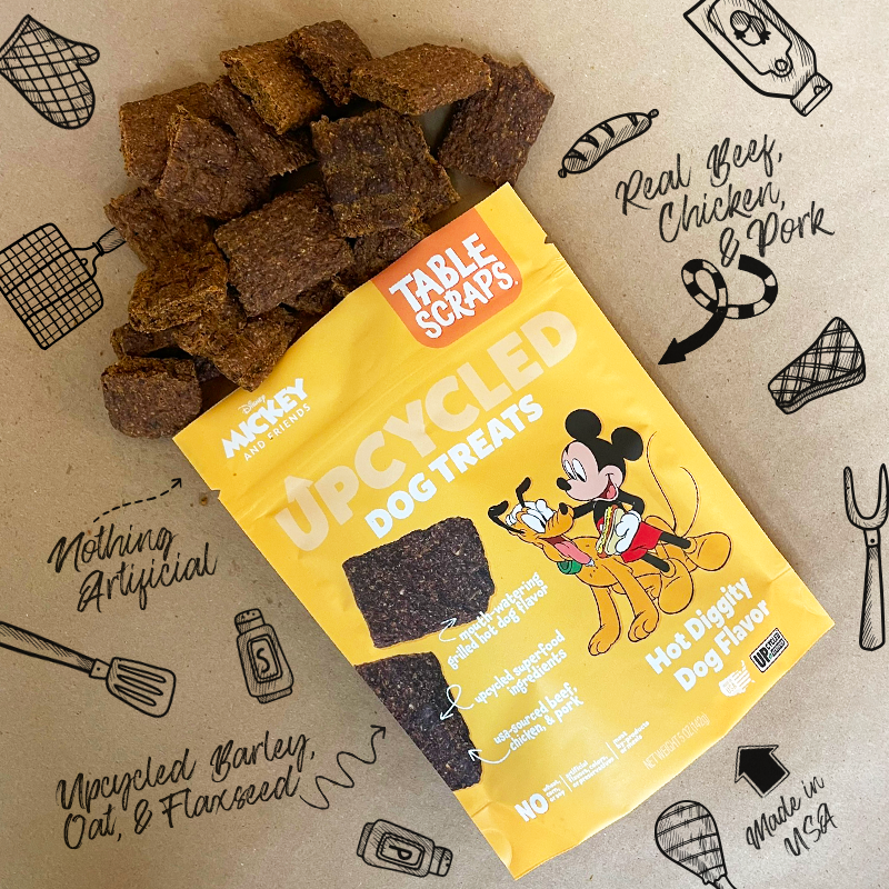Mickey Mouse Hot Diggity Dog Flavor Dog Treats - Table Scraps Treats