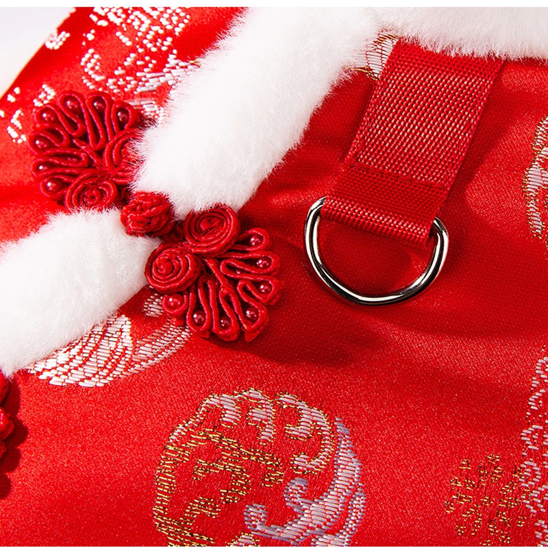 Autumn And Winter New Year's Clothes For Cats And Dogs,