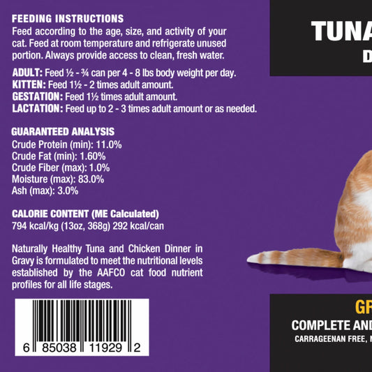 Dave's Cat Naturally Healthy Grain Free Tuna & Chicken (13oz) - Wet Cat Food - The Family Pet