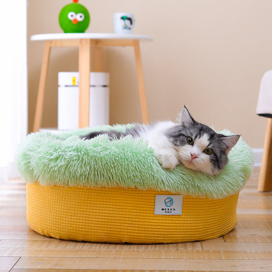 Winter Thick Plush Pet Bed