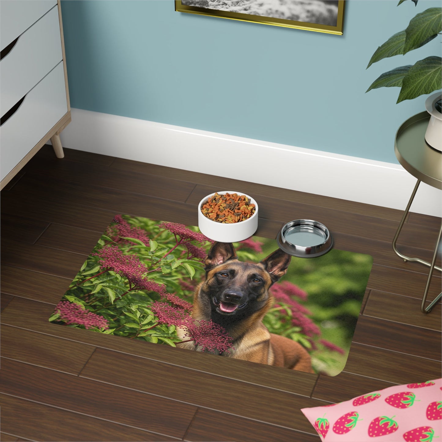 Pet Food Mat (12x18) - Belgian Shepherd Dog Malinois