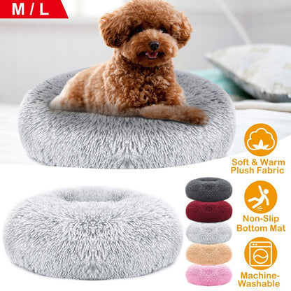 Pet Dog Bed Soft Warm Fleece Puppy Cat Bed Dog Cozy Nest