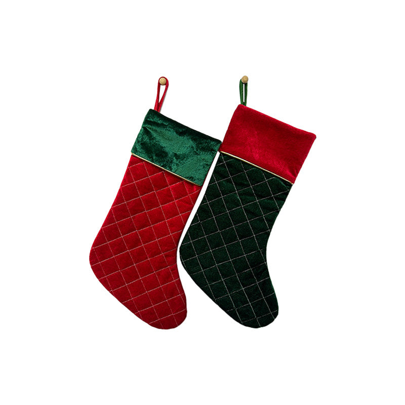 Christmas Socks Decorations Pet Christmas Fireplace Christmas Tree Pendant Gift Bag Socks