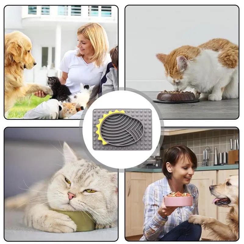 Slow Feeder Dog Bowls Stable Slow Feeder Licking Mat For